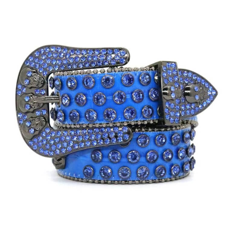 Beaded Waistband-Blue BB Simon Belt