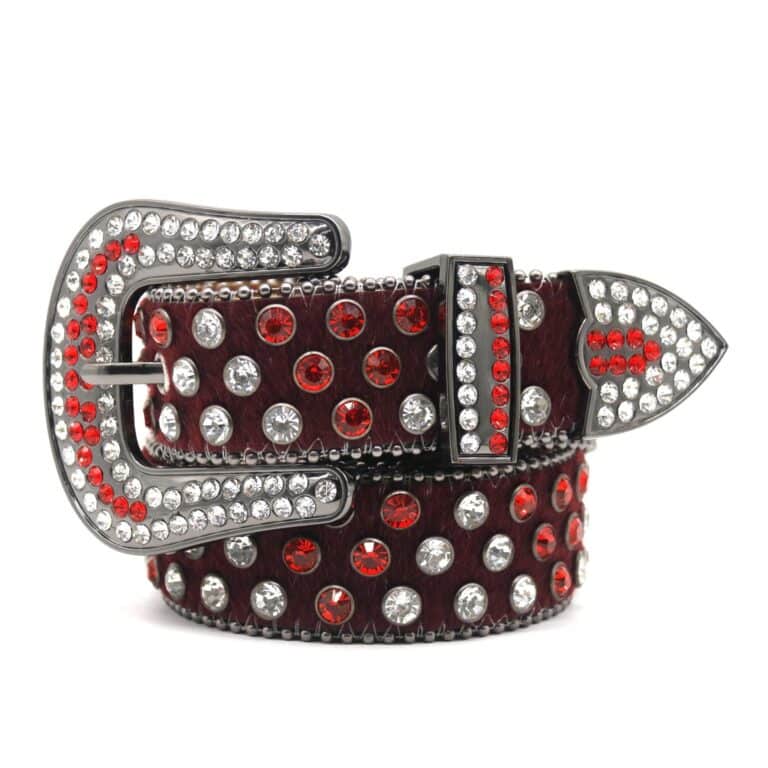 Glitter-Red BB Simon Belt