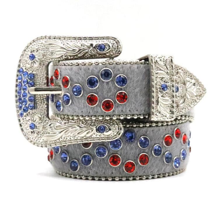 Red Diamond-Grey BB Simon Belt