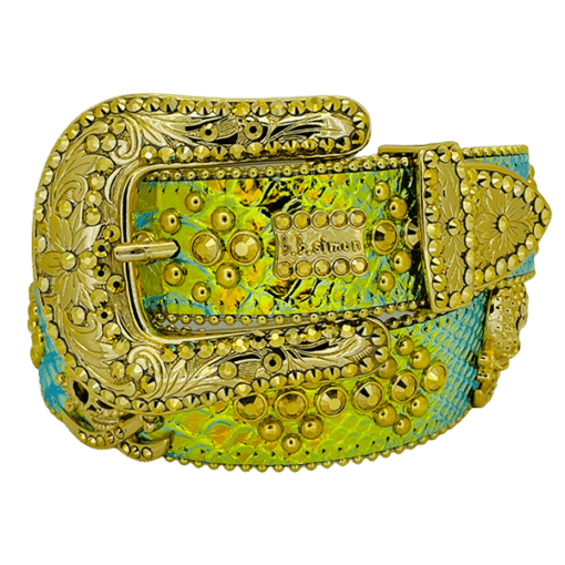 Agatha - Iridescent Gold Python BB Simon Belt