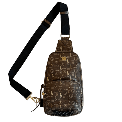 BB Pattern Brown BB Simon Sling Bag