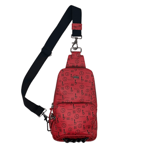 Red BB Simon BB Pattern Sling Bag